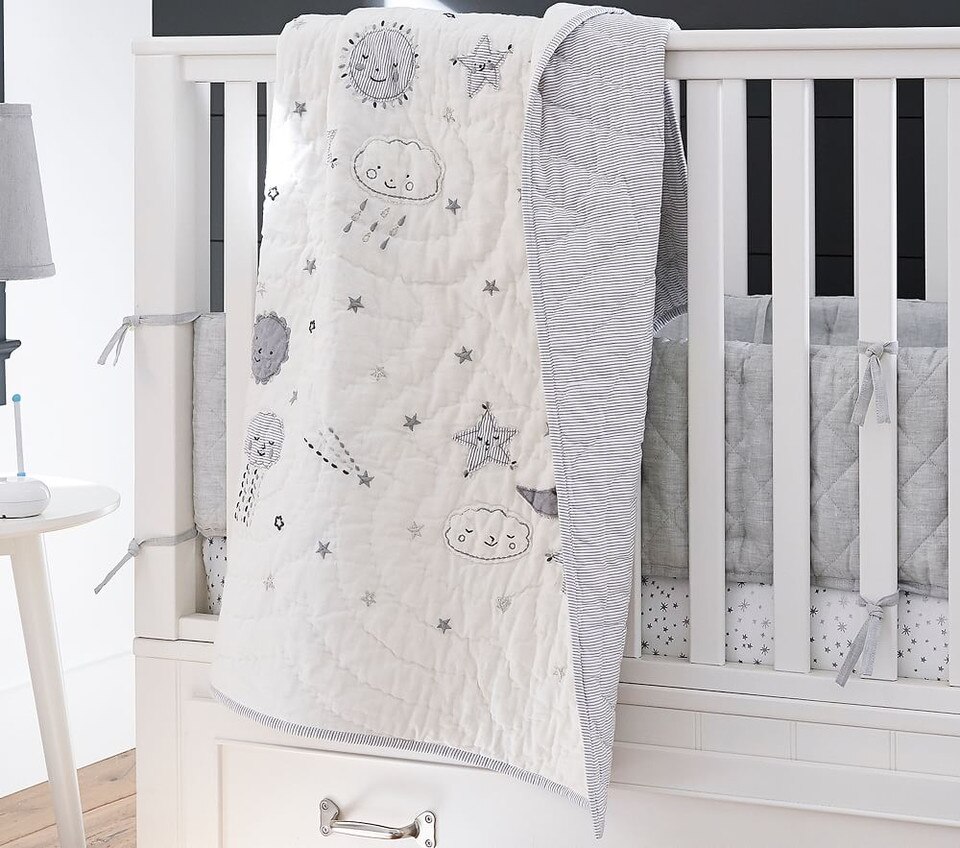 Skye Linen Baby Bedding Pottery Barn Kids UK